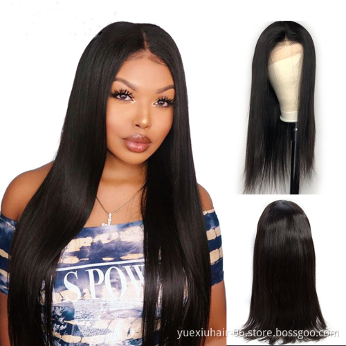 Virgin Brazilian Human Hair Wigs Straight Transparent Lace Front Human Full Lace Hair Wigs for Black Women